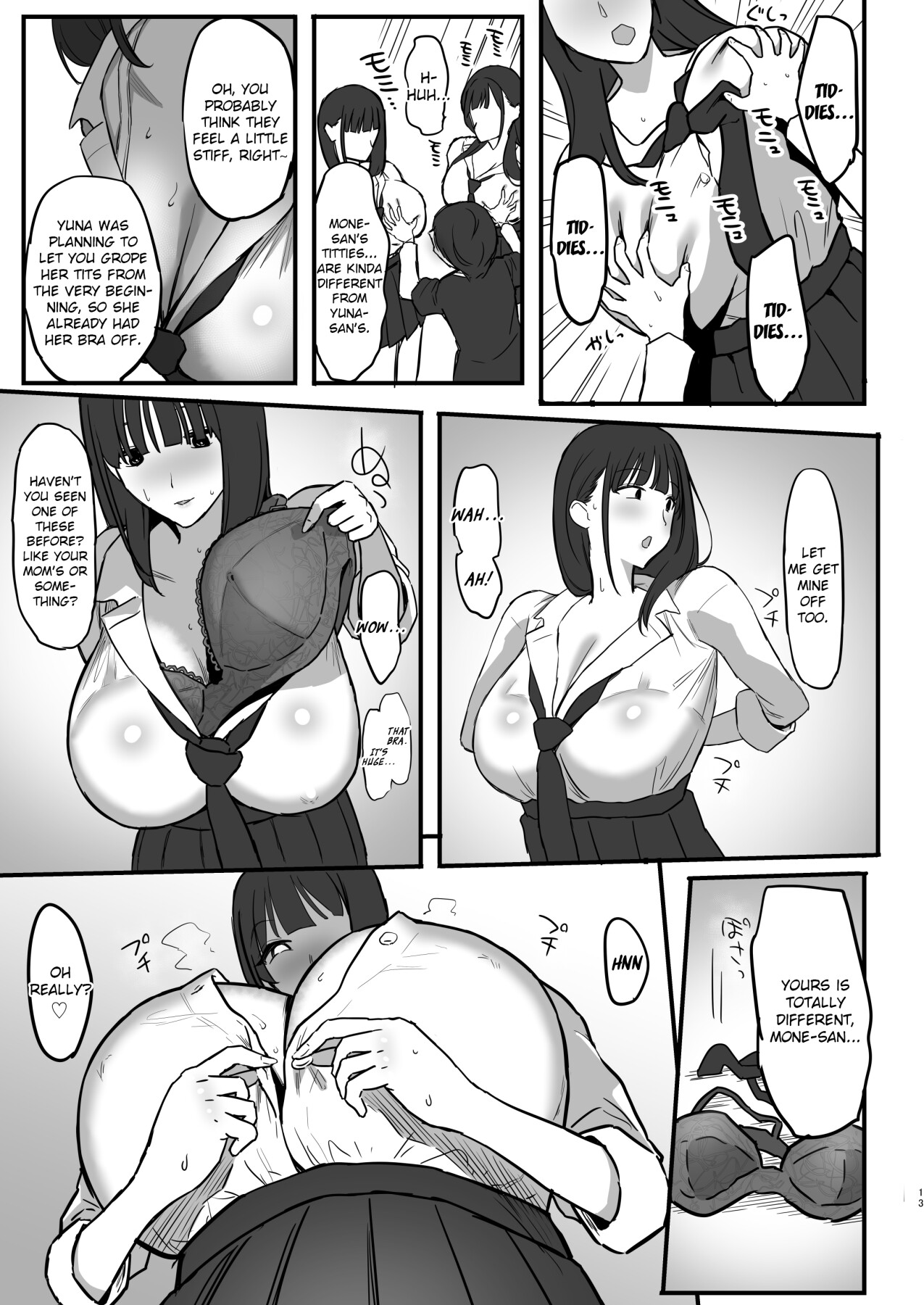 Hentai Manga Comic-The Book where a Kid gets Titfucked a lot by Onee-chan's JK *iktoker Friends.-Read-14